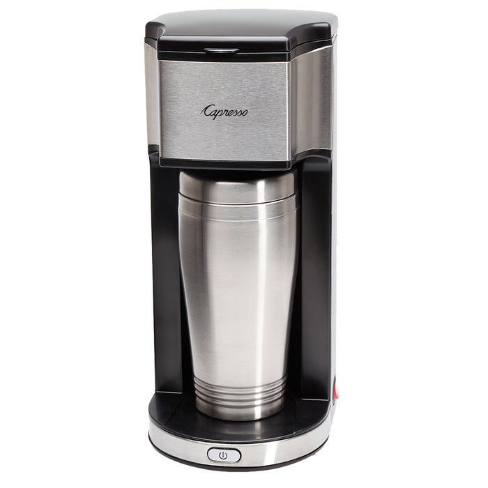 Capresso On-the-Go Stainless Steel Personal Coffee Maker