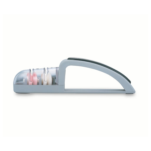 Global MinoSharp Plus Ceramic Wheel Water Knife Sharpener, Grey/Black - LaCuisineStore