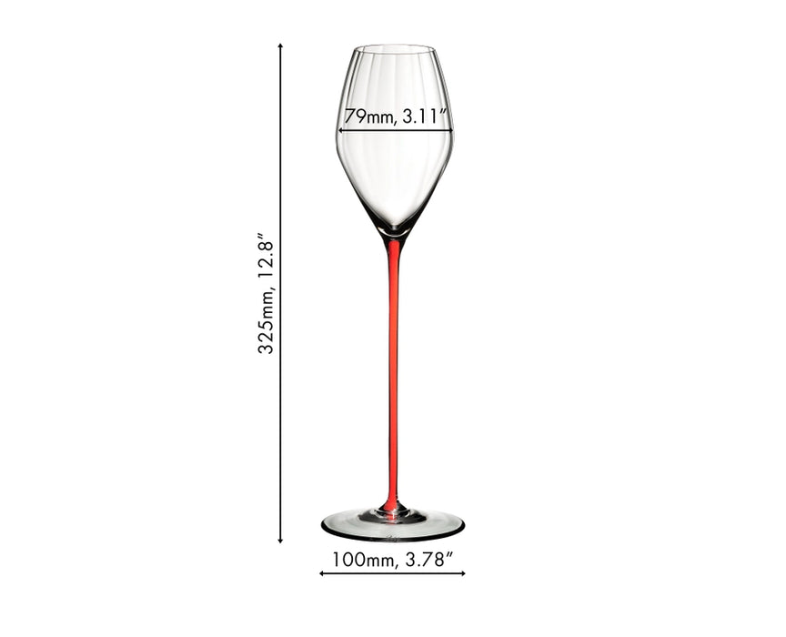 Riedel High Performance Red Champagne Glass, 13.2 Oz