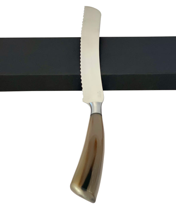 Coltelleria Saladini Stainless Steel Bread Knife with Ox Horn Handle, 9.25-Inch