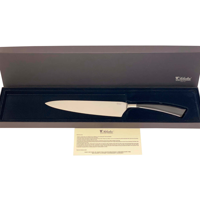 Coltelleria Saladini Stainless Steel Chef’s Knife with Buffalo Handle, 8-Inch