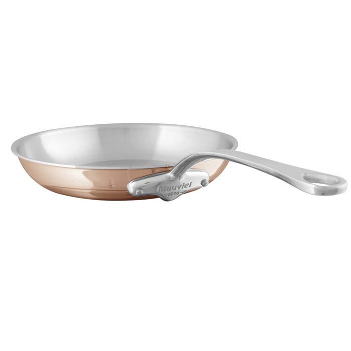 Mauviel M'6S Copper Round Frying Pan With Stainless Steel Handle, 10.2-Inches