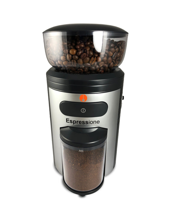 Espressione Conical Burr Black Coffee Grinder