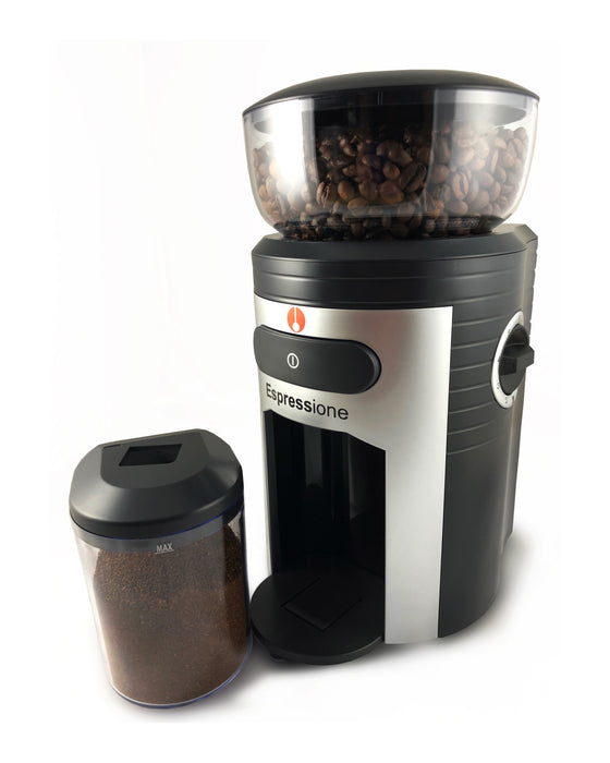 Espressione Conical Burr Black Coffee Grinder