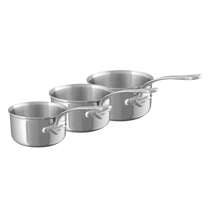Mauviel M'Cook Stainless Steel 3-Piece Cookware Set