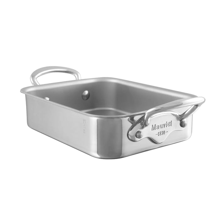 Mauviel M'Cook Stainless Steel Roasting Pan, 15.7 x 11.8-Inches