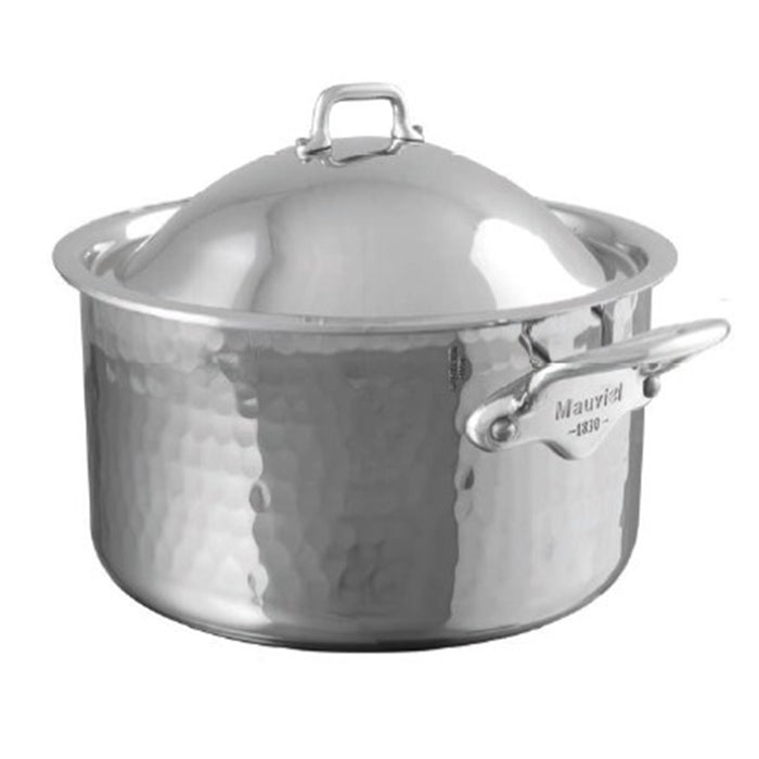 Mauviel M'Elite Cocotte with Stainless Steel Handles & Dome Lid, 9.7-Quart
