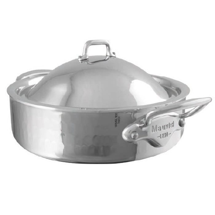 Mauviel M'Elite Rondeau with Stainless Steel Dome Lid, 6-Quart