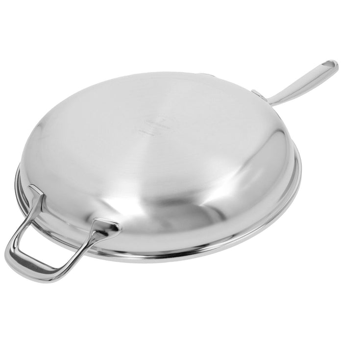 Demeyere Atlantis Stainless Steel Fry Pan with Helper Handle, 11-Inches
