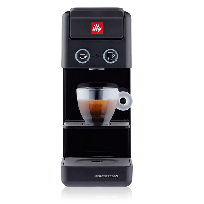 illy Y3.3 Black Espresso and Coffee Machine