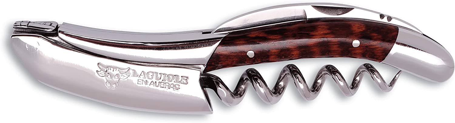 Laguiole en Aubrac Bolster Sommelier Corkscrew, With Amourette Handle