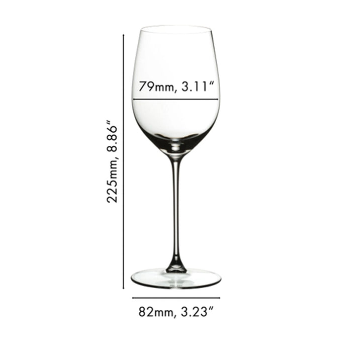 Riedel Veritas 2-Piece Wine Viognier/Chardonnay Glasses Set, 13.4 Oz