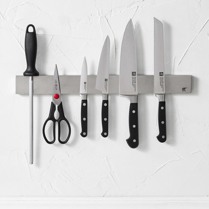 Zwilling Professional S 7-Piece Knife Set With Stainless Steel Magnetic Bar