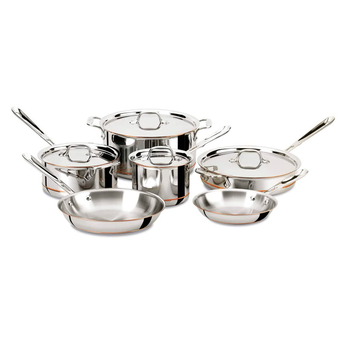 All-Clad 600822-K 5-ply Brushed Copper Core 10-Piece Cookware Set