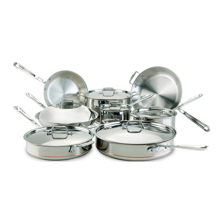 All-Clad 60090 5-ply Brushed Copper Core 14-Piece Cookware Set
