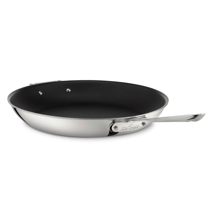 All Clad 4114 NS R2 3-ply Polished Stainless Steel Nonstick Fry Pan, 14-Inches