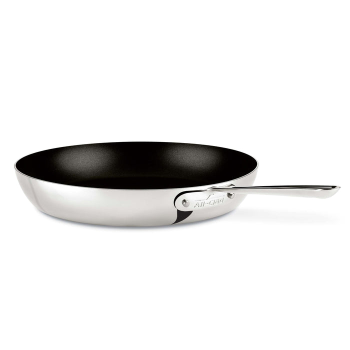 All Clad 4113 NS R2 3-ply Polished Stainless Steel Nonstick French Skillet, 13-Inches