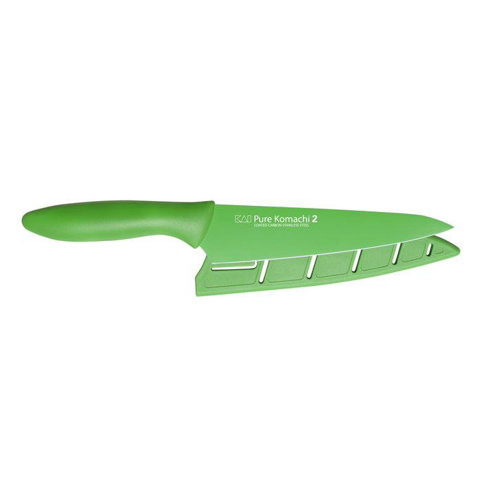 Kai Pure Komachi 2 Emerald Green Utility Knife with Sheath, 6-Inches