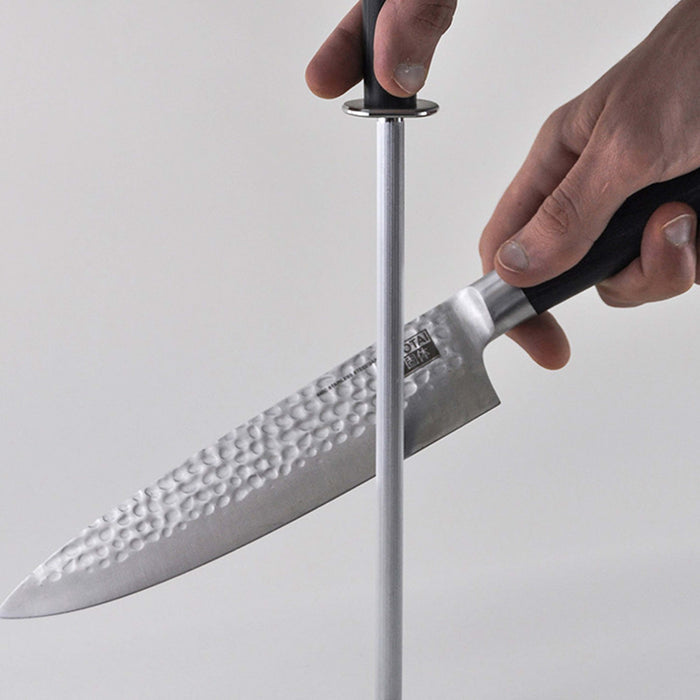 Kotai Stainless Steel Honing Steel Knife Sharpener with Pakkawood Handle, 11-Inch