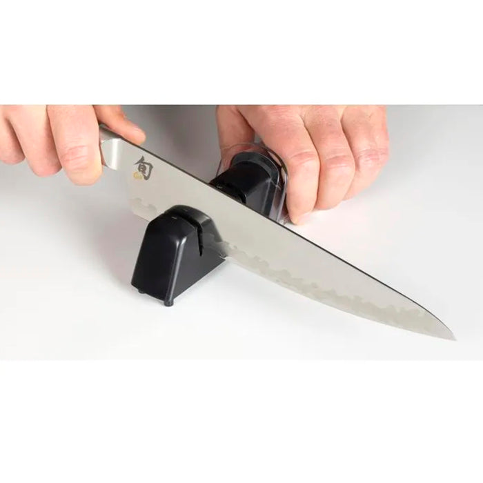 Kai Diamond And Ceramic Retractable Black Knife Sharpener