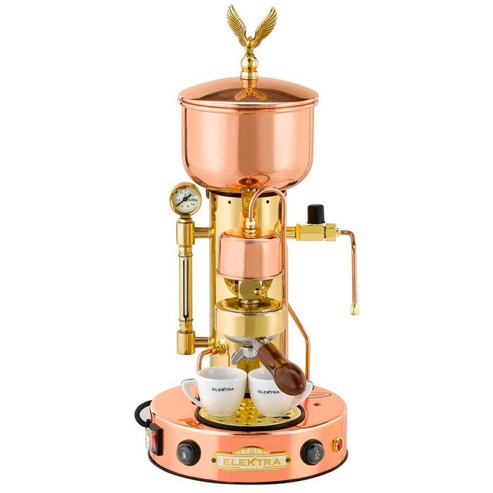 Elektra Micro Casa Semiautomatica Espresso Machine, Copper and Brass