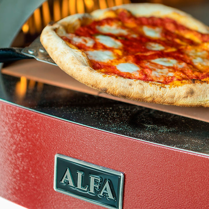 Alfa Forni Allegro Antique Red Wood-Powered Pizza Oven