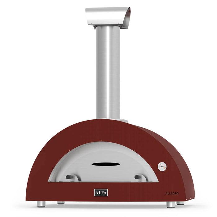 Alfa Forni Allegro Antique Red Wood-Powered Pizza Oven