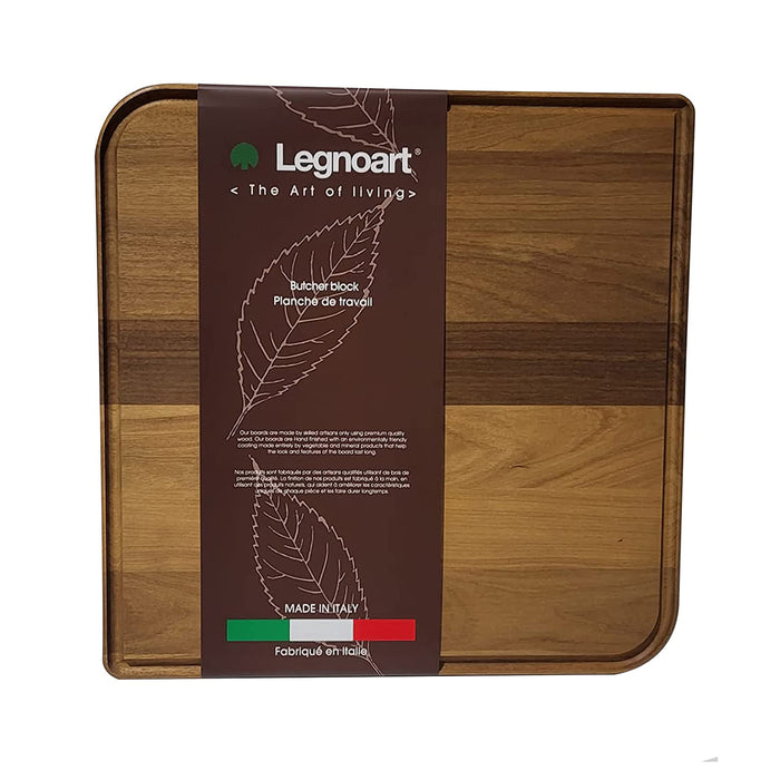 Legnoart Thermo Wood Cutting Board, 20 x 20 x 1.5-Inches