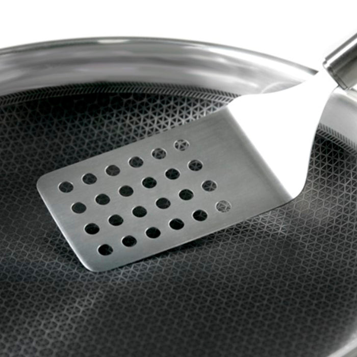 Black Cube Stainless Steel Fry Pan, 11-Inches