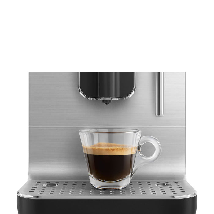 Smeg Fully Automatic Black Coffee Machine with Steamer