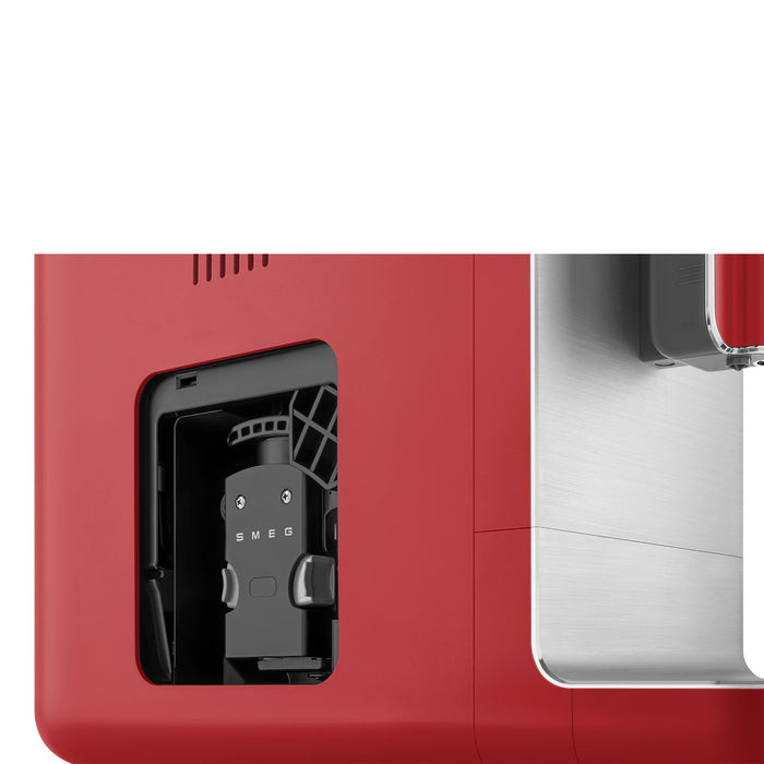 Smeg Fully Automatic Red Coffee Machine with Steamer
