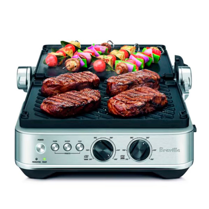 Breville Brushed Stainless Steel Sear & Press Grill