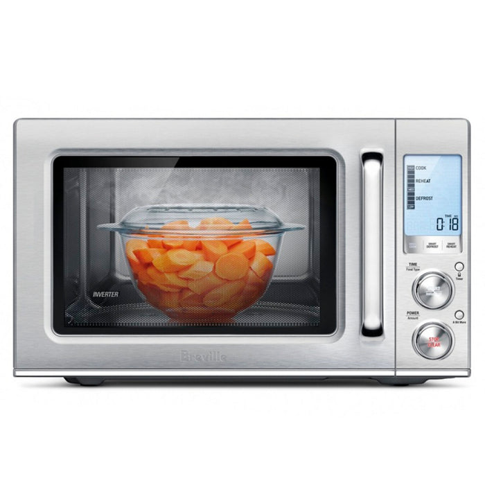 Breville The Smooth Wave Microwave, Brushed Stainless Steel