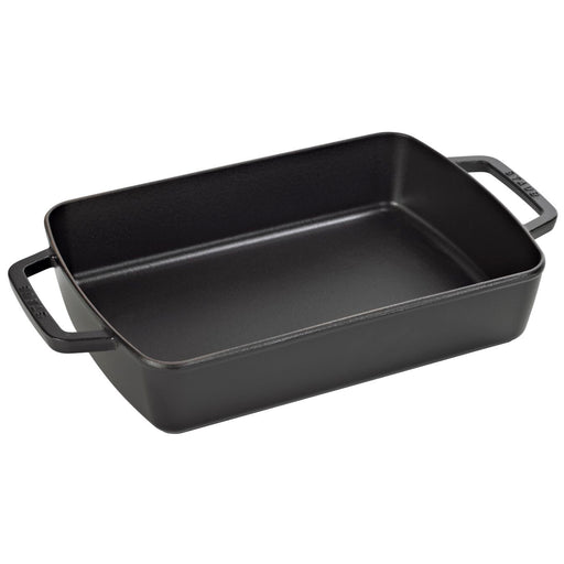 Staub Cast Iron Roasting Pan Matte Black, 15 x 10-Inches - LaCuisineStore