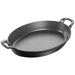 Staub Cast Iron Oval Baking Dish Matte Black, 12.5 x 9-Inches - LaCuisineStore