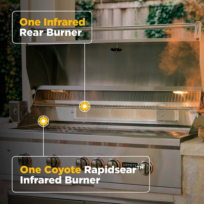 Coyote S-Series Built-In Propane Gas Grill with 3 Infinity Burners, 36-Inches