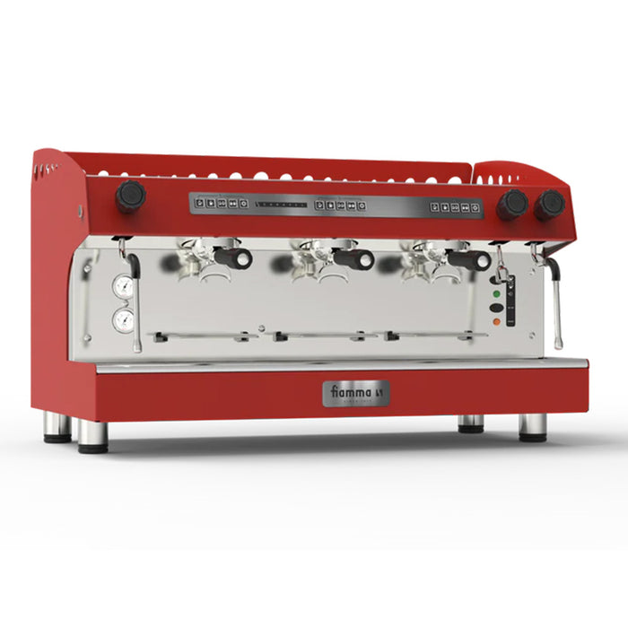 Fiamma Caravel 3 CVF Commercial Red Espresso Machine