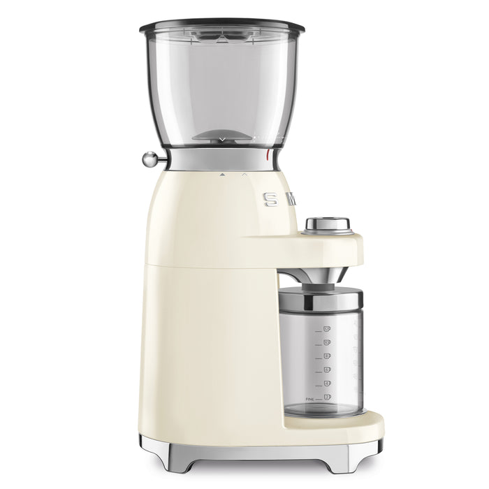 Smeg 50's Retro Style Aesthetic Cream Drip Coffee Machine With Coffee Grinder Set