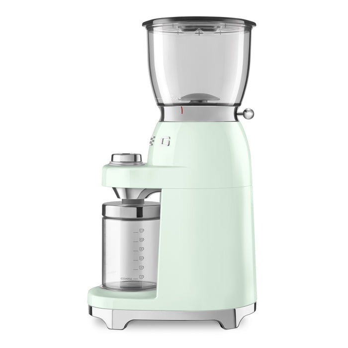 Smeg 50's Retro Style Aesthetic Pastel Green Drip Coffee Machine With Coffee Grinder Set