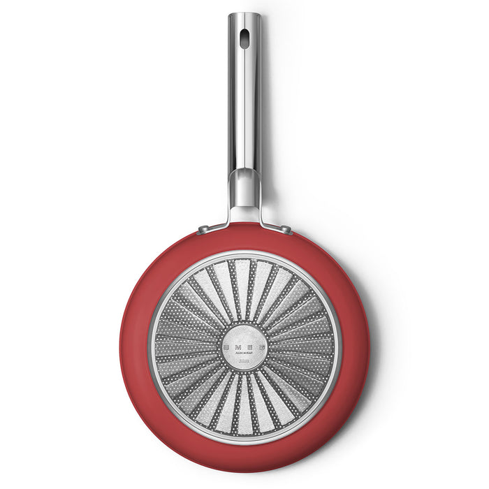 Smeg Cookware 50's Style Non-Stick Red 2-Piece Fry Pan Set
