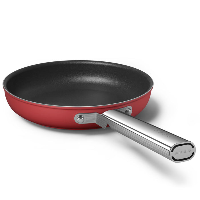 Smeg Cookware 50's Style Non-Stick Red Fry Pan, 9.5-Inches