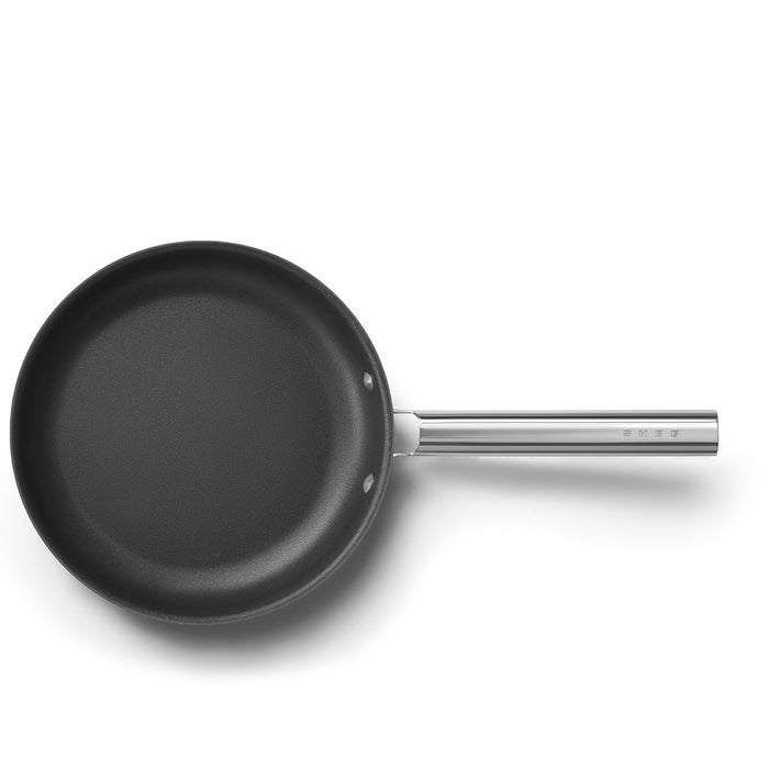 Smeg Cookware 50's Style Non-Stick Black Fry Pan, 10-Inches