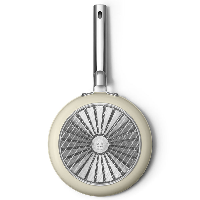 Smeg Cookware 50's Style Non-Stick Cream Fry Pan, 10-Inches