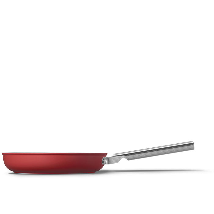 Smeg Cookware 50's Style Non-Stick Red Fry Pan, 10-Inches