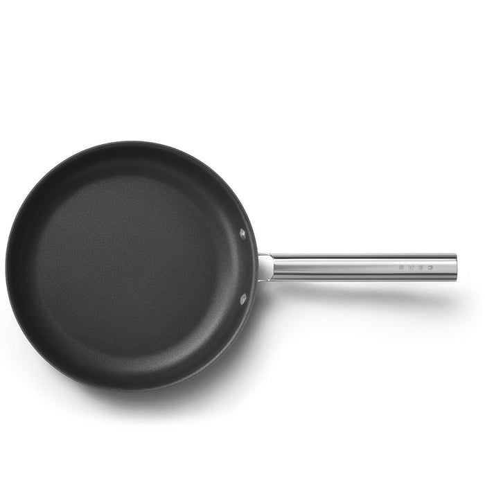 Smeg Cookware 50's Style Non-Stick Black Fry Pan, 11-Inches