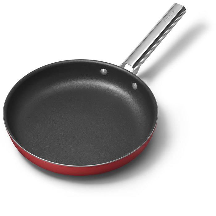 Smeg Cookware 50's Style Non-Stick Red Fry Pan, 11-Inches