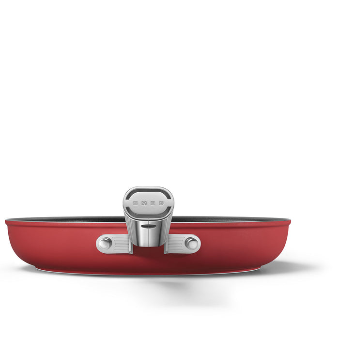 Smeg Cookware 50's Style Non-Stick Red Fry Pan, 11-Inches