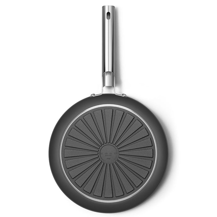 Smeg Cookware 50's Style Non-Stick Black 2-Piece Fry Pan Set