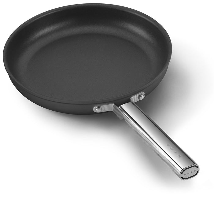 Smeg Cookware 50's Style Non-Stick Black Fry Pan, 12-Inches