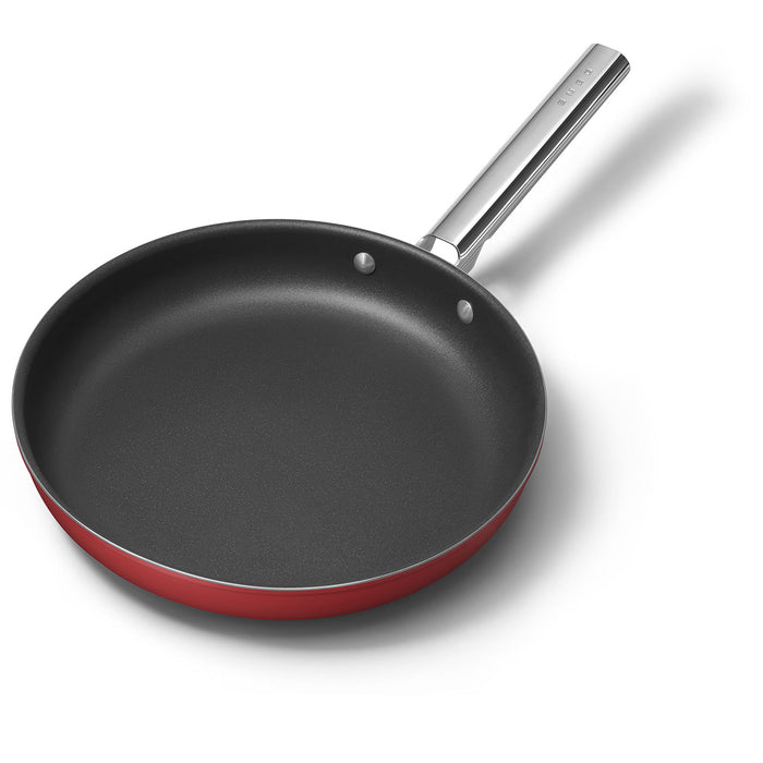 Smeg Cookware 50's Style Non-Stick Red Fry Pan, 12-Inches